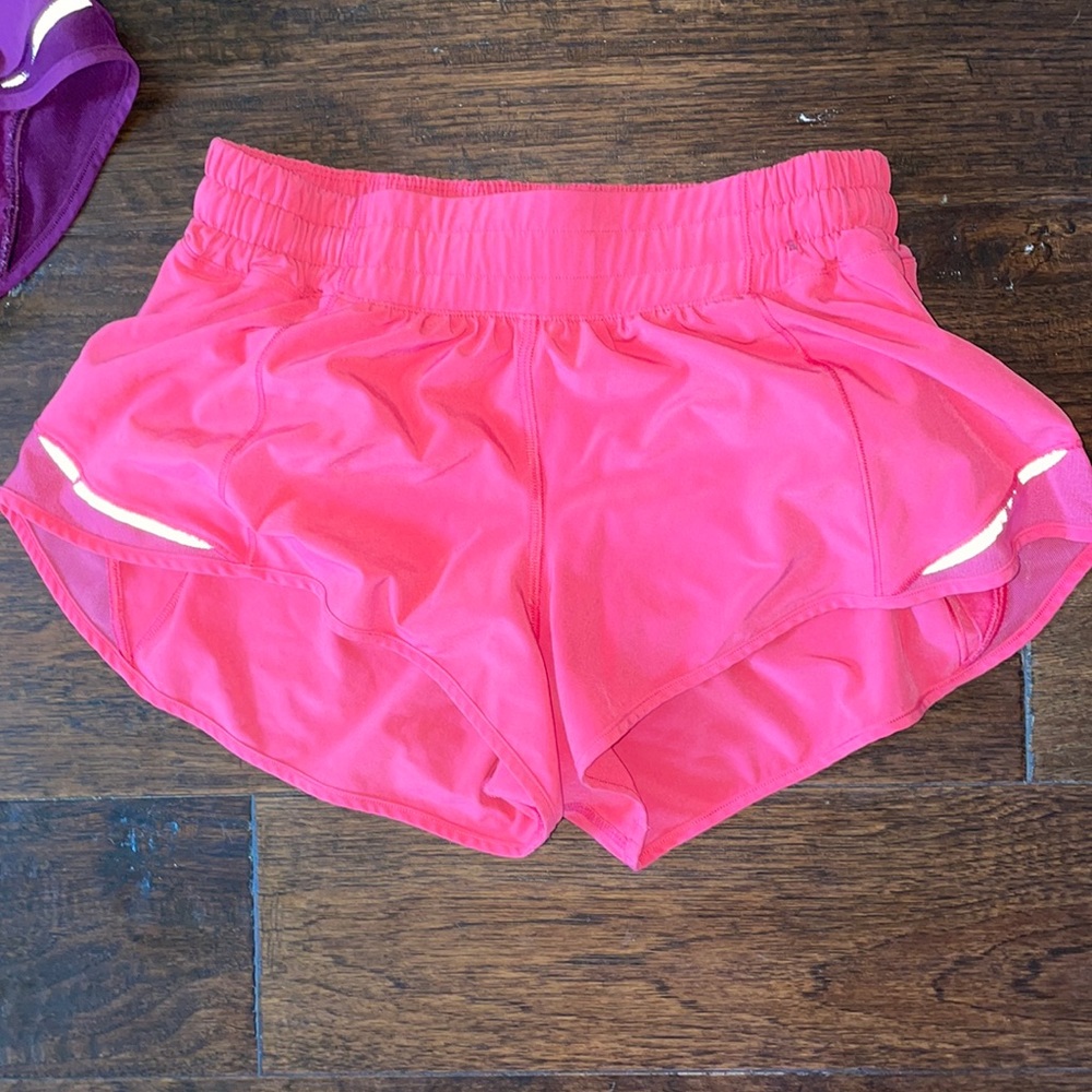 Pink lulu lemon shorts